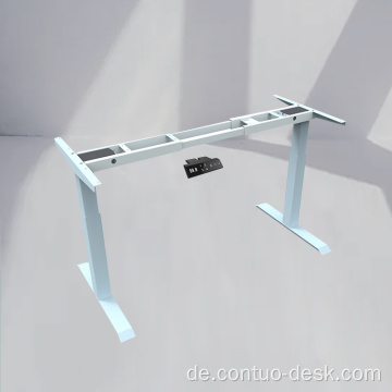2024 Neues moderner Schreibtisch Verstellbarer Quadratrohr Tisch Neues Design Dual Motor Möbeltisch im Büro